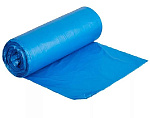 Мешки для мусора ПНД 120 л (10 шт) в рулоне, голубые Komfi